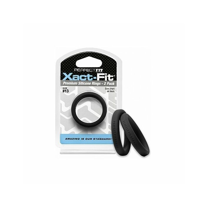 13 xact-fit Cockring 2er Pack - schwarz
