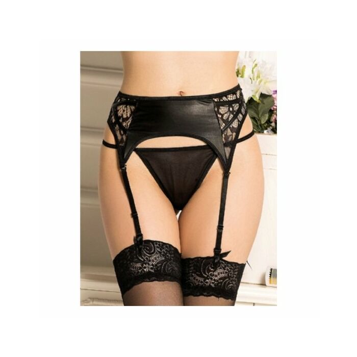 Strumpfgürtel mit schwarzem Bund