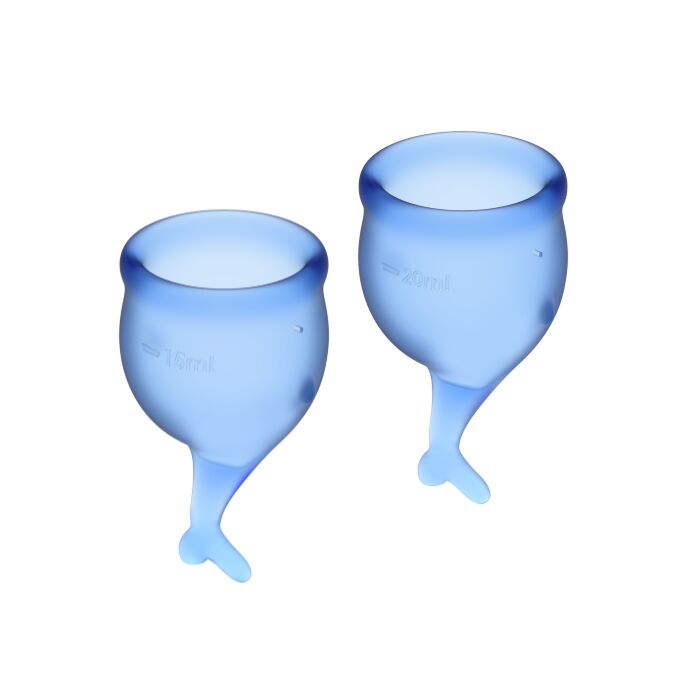 Satisfyer fühlen sich sicher Kit Copa Menstruation Azul Intenso 15 + 20ml