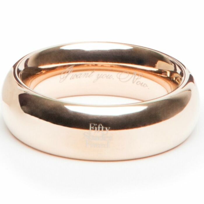 Fünfzig Schattierungen befreit Ich will dich jetzt Stahl Liebesring