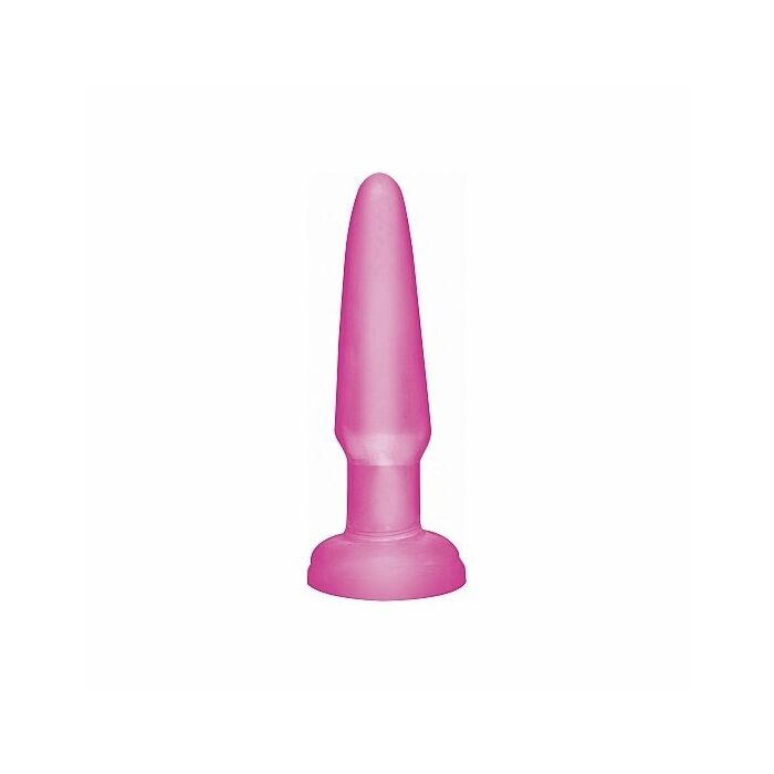 Analplug Basix Gelatine mini rosa 9 cm