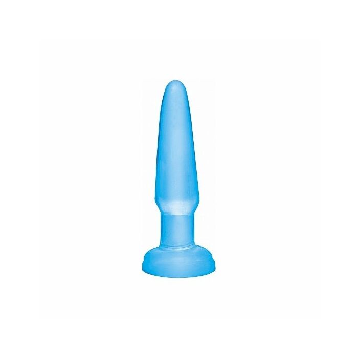 Basix Jelly Mini Analplug 9 cm blau