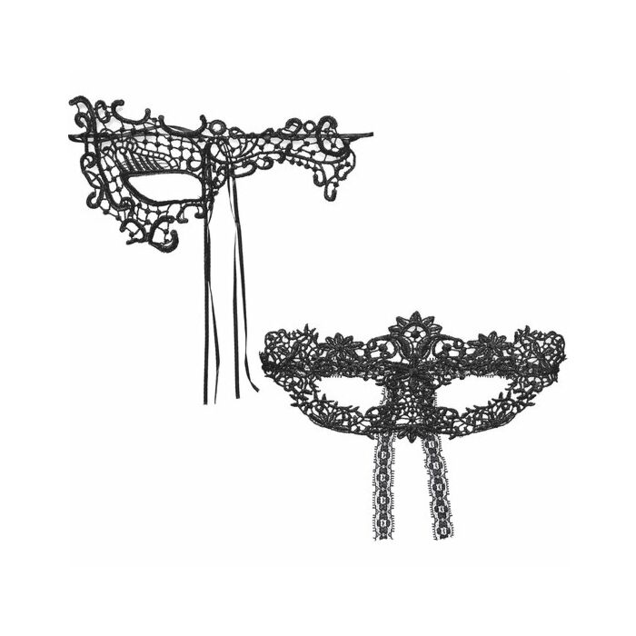 Set mit 2 Masken / Halbgesichtsphantasie