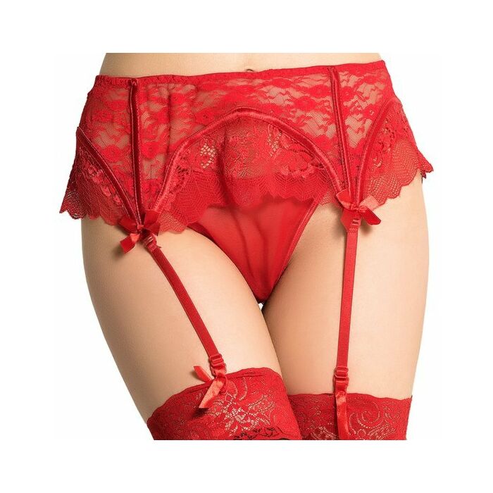 Rote Madame Hosenträger