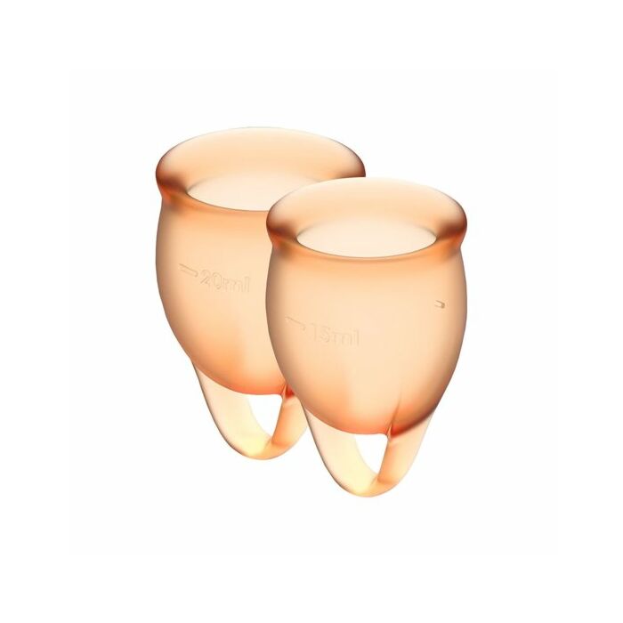 Befriediger fühlen sich zuversichtlich Menstruationstasse - orange