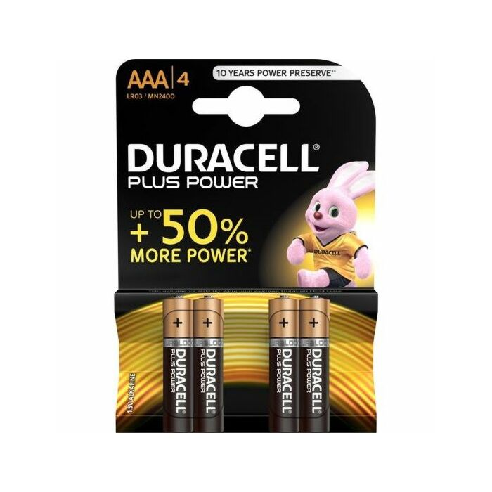 Duracell plus Power-Batterie aaa lr03 4 Einheiten