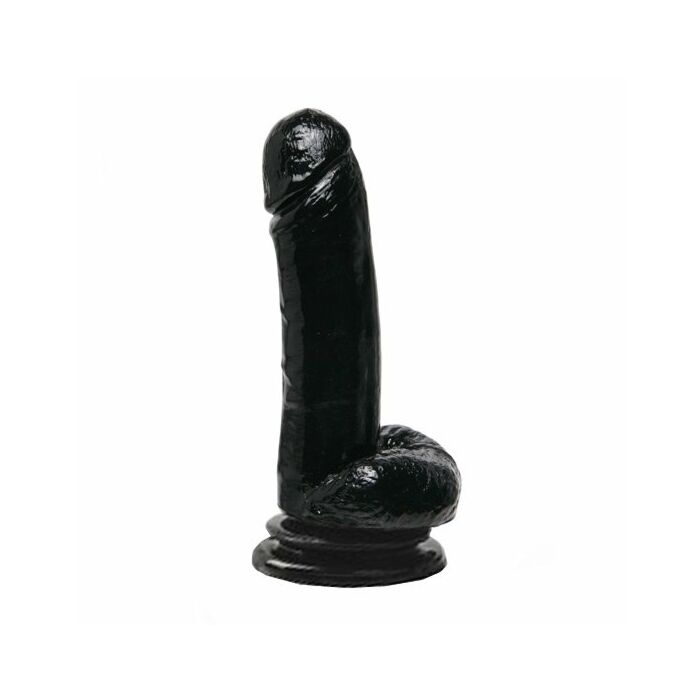 Basix Gelatine Penis Saugen schwarz 18 cm