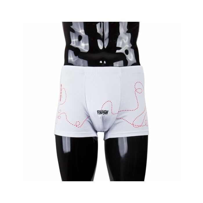 Lustige Boxer weiß lackiert