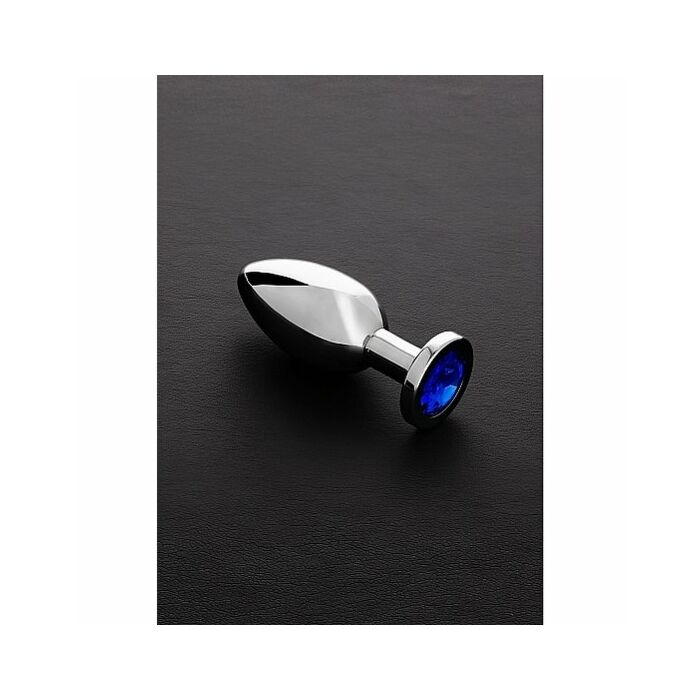 Jeweled Butt Plug blau - mittel