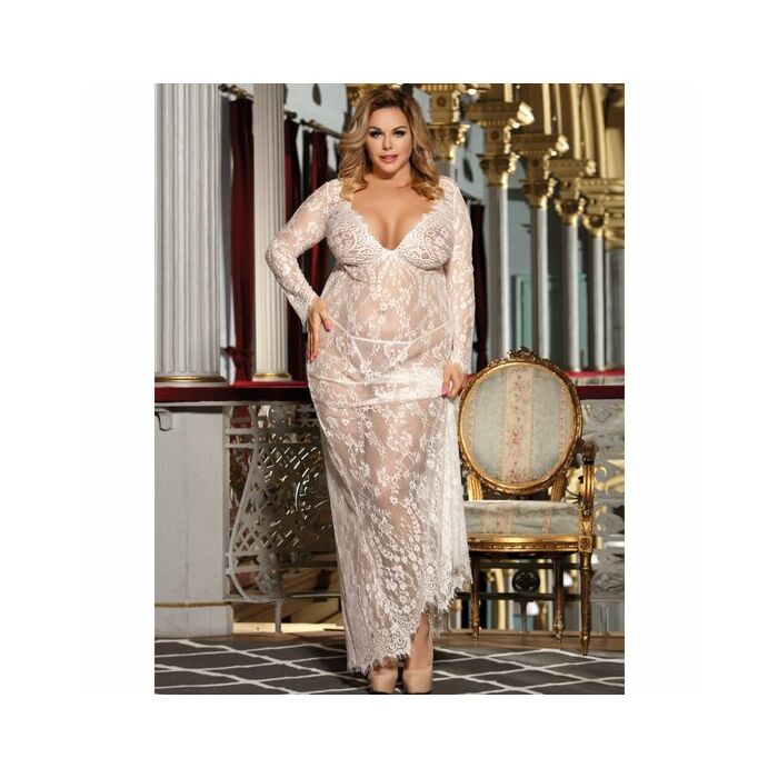 Weißes Crashing Dressing Kleid