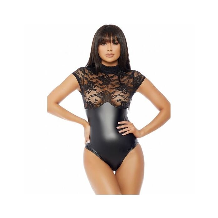 Mock Neck Bodysuit - schwarz