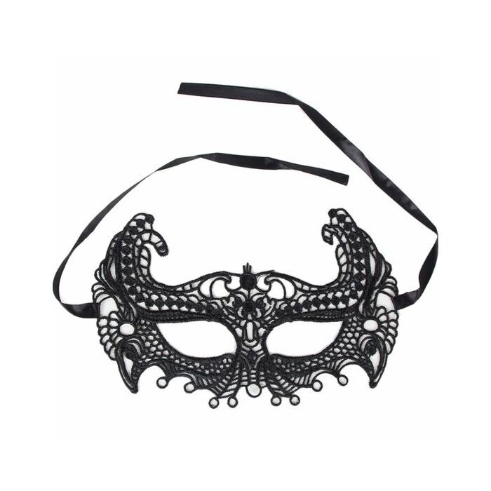 Schwarze Domina-Maske