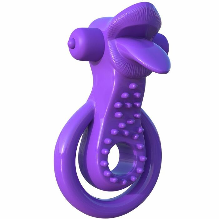 Fantasie c-Ring Doppelring mit stimulierenden Sprache