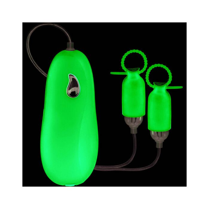 Brustklammern mit rosa Vibrator