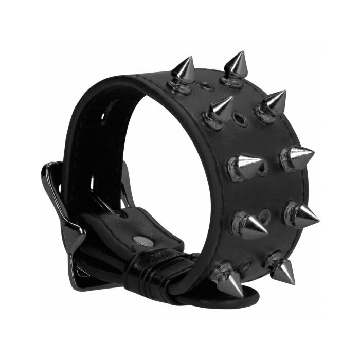 Autsch! Schädel und Knochen. Armband mit Spikes schwarz