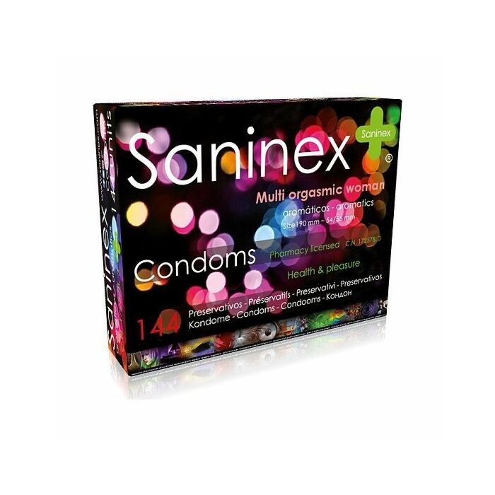 Saninex Kondome Multiorgasmic Frau Kondome 144 Einheiten