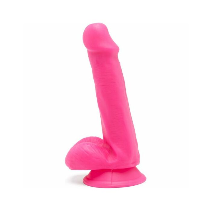 Happy Dicks Dong 6 Zoll mit Kugeln - rosa