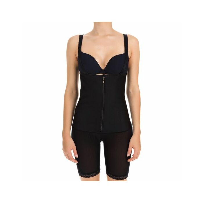 Corset Latex Form Culotte Negro