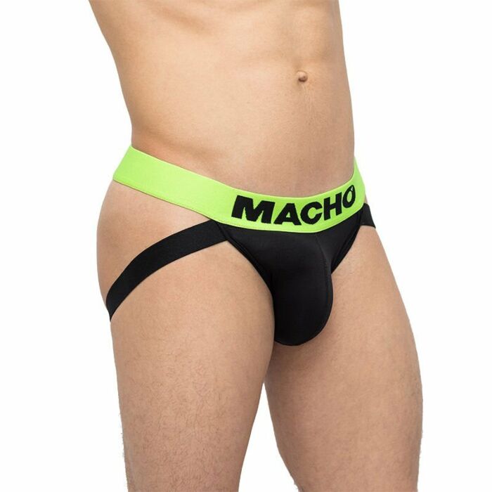 Männlich - mx200v grüner und schwarzer Jockstrap s