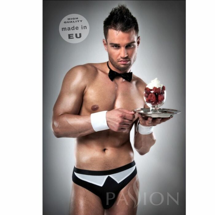 Kellner Kostüm 020 sexy weiß / schwarz von Passion Männer s / m