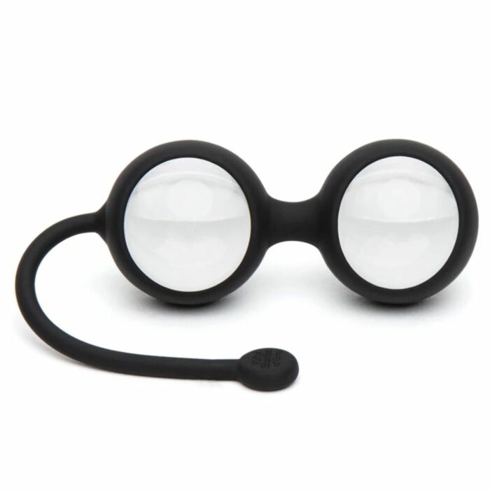 Fünfzig Schattierungen von grauen inneren Lustbällen aus Glas der inneren Göttin