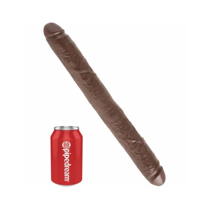 König Penis Schwanz doppelt realistico 40,5 cm braun