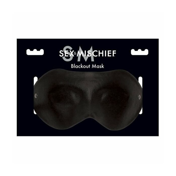 Sex & michief Blackout schwarze Ledermaske