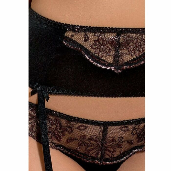 Passionsflanschset schwarz s / m