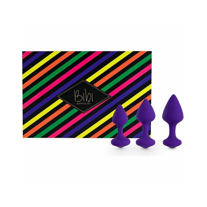 Feelztoys - Bibi Butt Plug Set 3 Stück lila