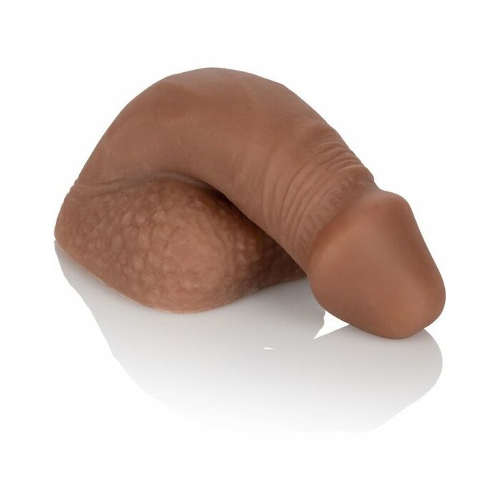 5 Zoll Silikon Verpackung Penis - braun