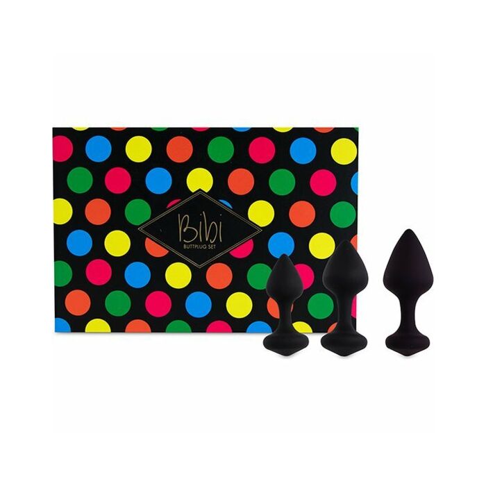 Feelztoys - Bibi Butt Plug Set 3 Stück schwarz