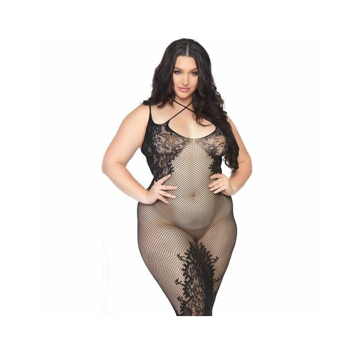 Leg Avenue Dual Strap Neckholder Kleid 1x-2x