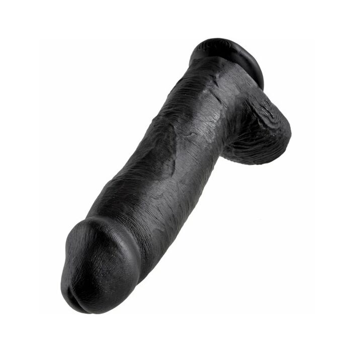 König Hahn 12 'realistico 30,48 cm schwarz Penis