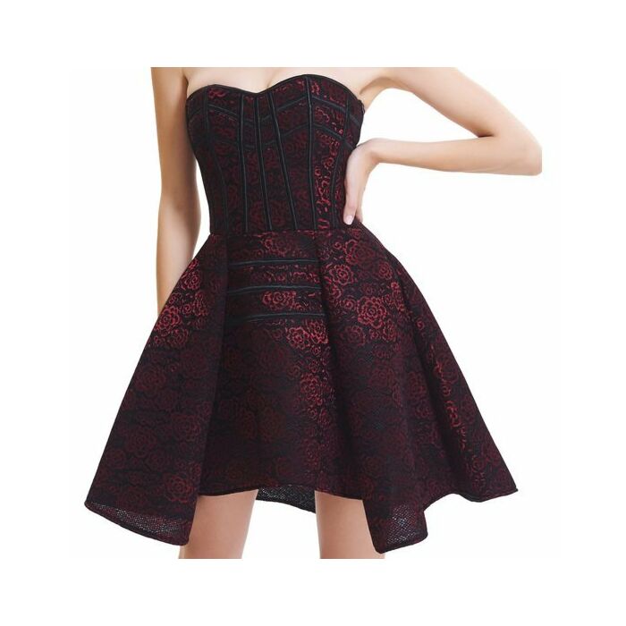 Korsett mit lila Teenagerrock