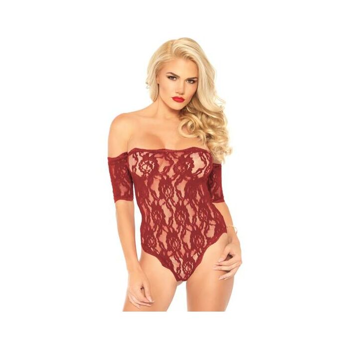 Leg Avenue überbacken Rose Teddy Burgunder m / l