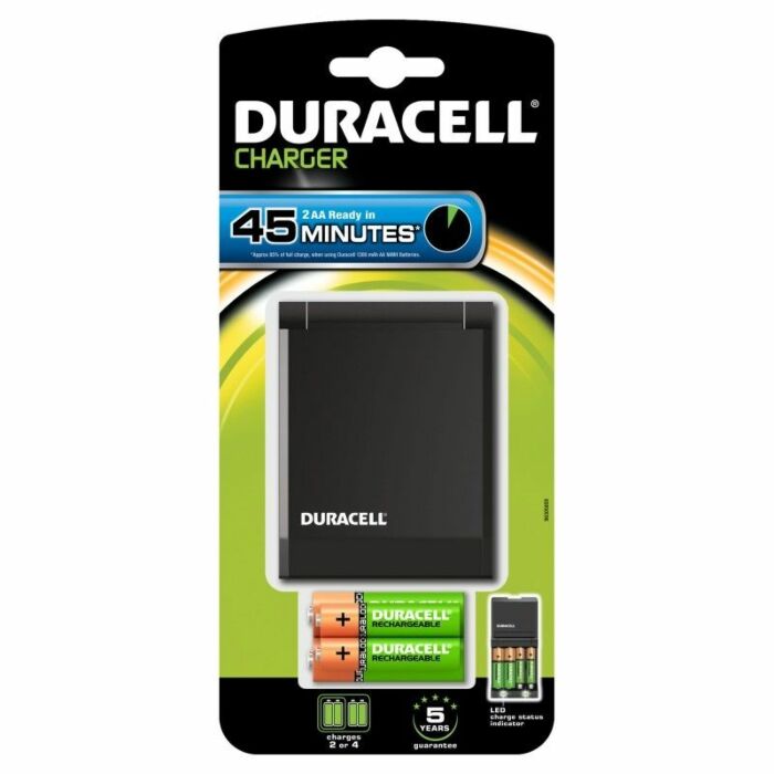 Duracell Ladegerät 45min. + 2xaa 1700mah + 2xaaa 750mah