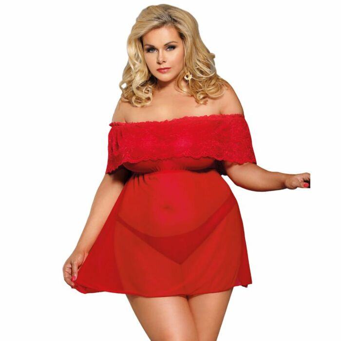 Subblime Queen plus kurzes Kleid + roter Tanga