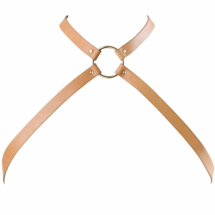 Bijoux Indiscrets Labyrinth Kreuz Brustgeschirr braun