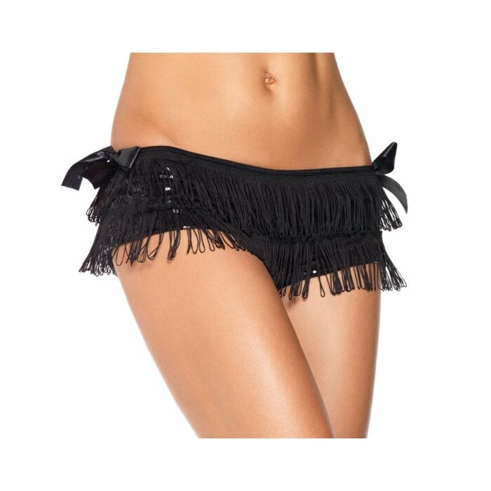 Schwarze Paillettenhose