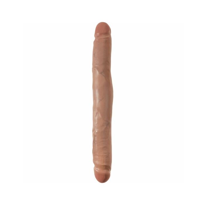 King Cock 12 schlanke Doppeldildo Tan