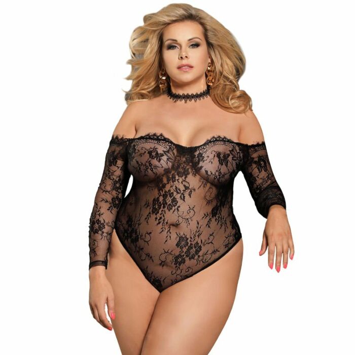 Subblime Queen plus Teddy mit halben Ärmeln