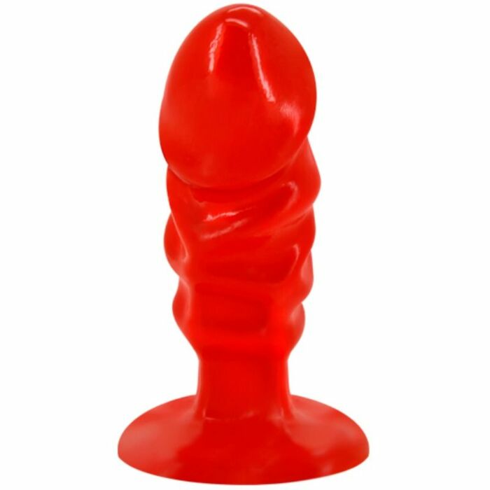 Baile Unisex Anal Plug mit Saugnapf rot