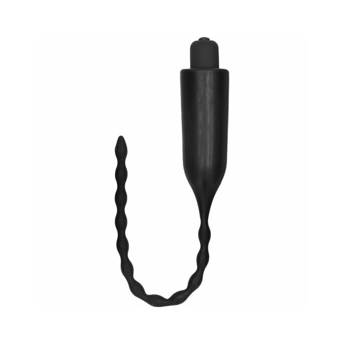 E-Stimulation vibrierender Harnröhrenklingelstecker - schwarz
