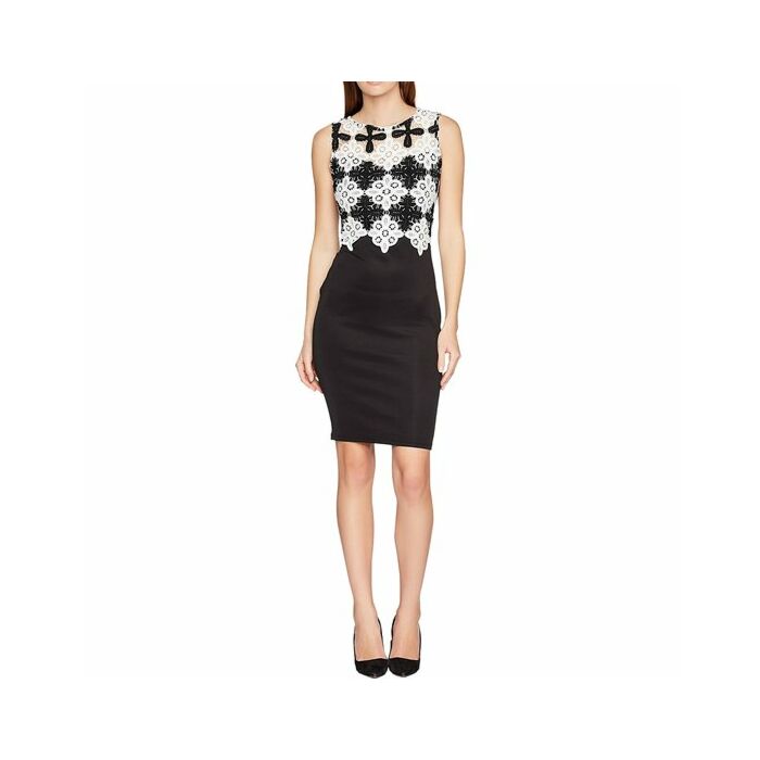 Schwarzes Schneeflockenkleid