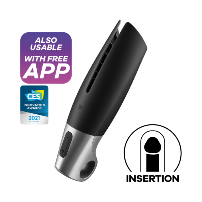 Masturbator Power Silber.