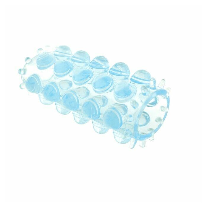 Superdehnbaren Abdeckung für strukturierte blaue Penis