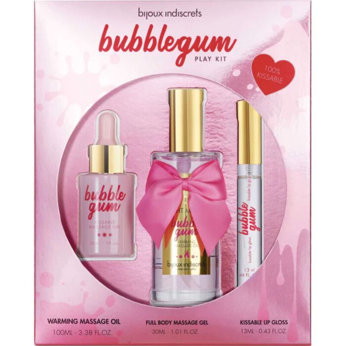 Bijoux - Indiscrets Bubblegum Play Kit mit Öl, Gel & Lipgloss