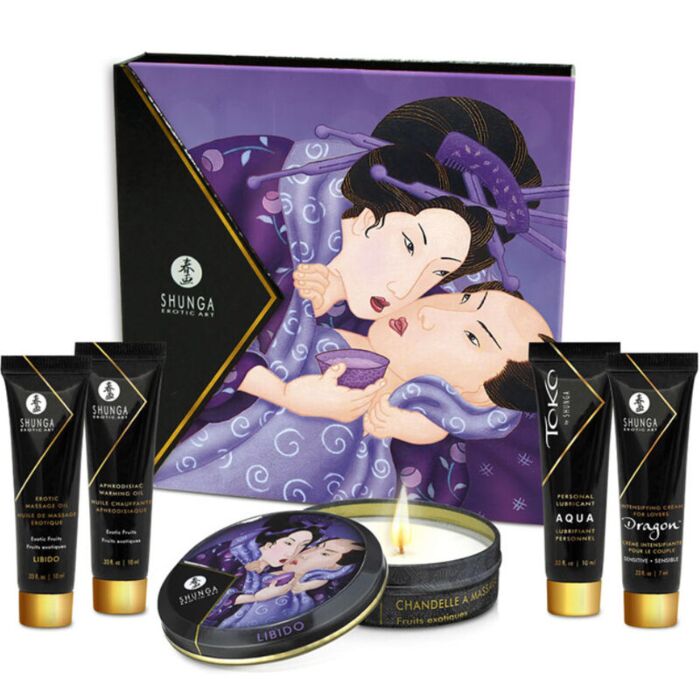 Shunga - Secret Geisha Exotische Früchte - Set für Erotische Massage