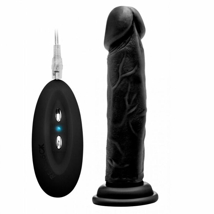 Echt Rock 008 100 schwarz Vibrator 20 cm realistico