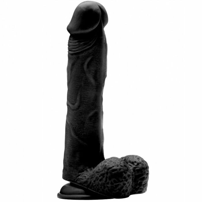 Echt Rock 017 100 realistischer Dildo 23,5 cm schwarz